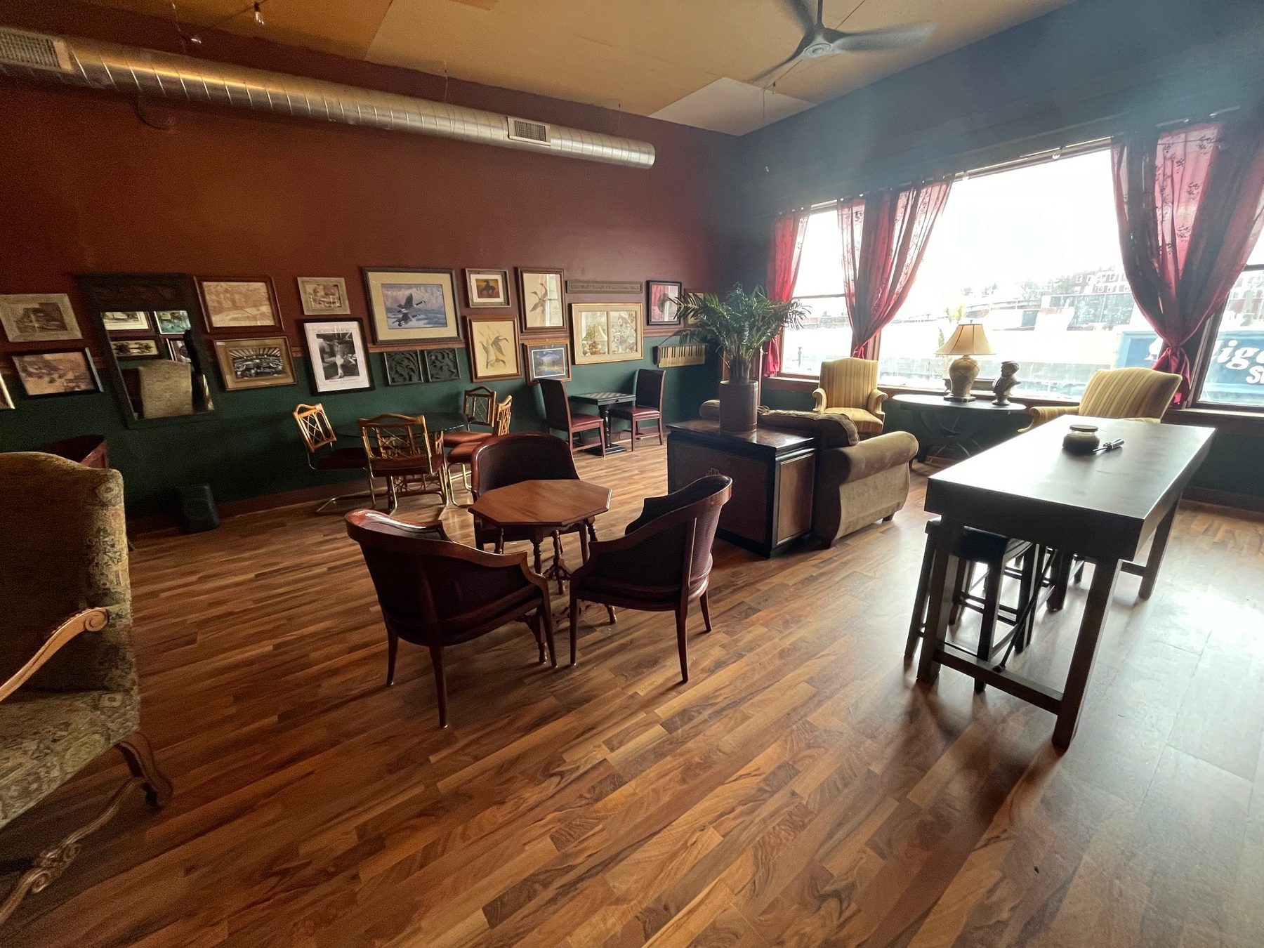 The upstairs lounge at 515 Lounge in Atchison, Kansas